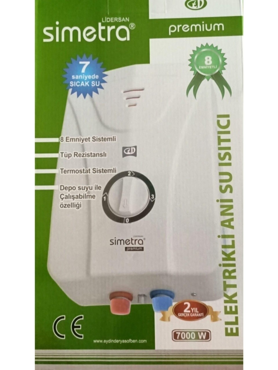 Simetra Premium Elektrikli �ofben Ani Su Is�t�c� 8 Emniyetli